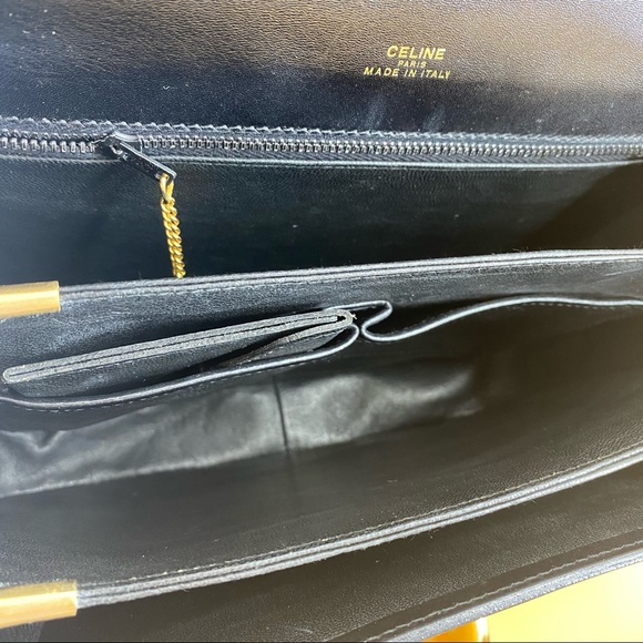 CELINE HORSE CARRIAGE SHOULDER BAG BLACK - Picture 11 of 11